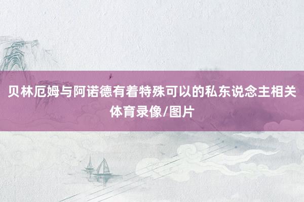 贝林厄姆与阿诺德有着特殊可以的私东说念主相关体育录像/图片