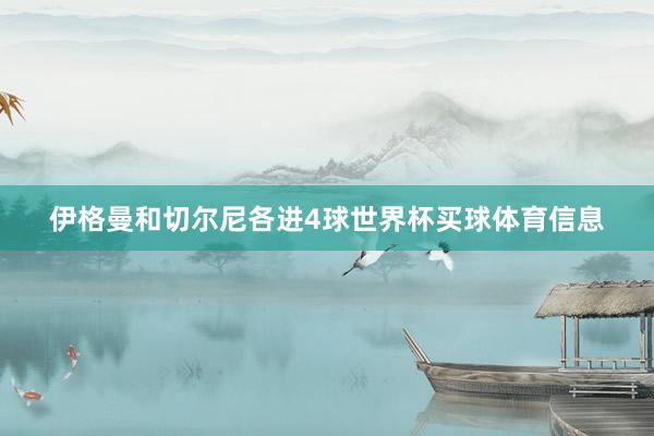 伊格曼和切尔尼各进4球世界杯买球体育信息