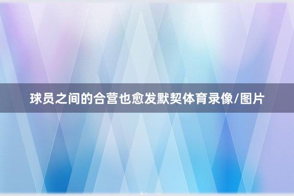 球员之间的合营也愈发默契体育录像/图片