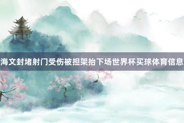 海文封堵射门受伤被担架抬下场世界杯买球体育信息