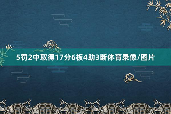 5罚2中取得17分6板4助3断体育录像/图片