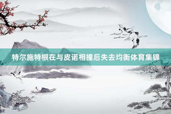 特尔施特根在与皮诺相撞后失去均衡体育集锦