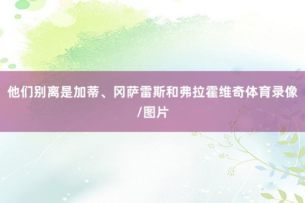 他们别离是加蒂、冈萨雷斯和弗拉霍维奇体育录像/图片
