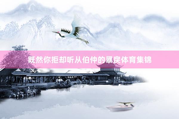既然你拒却听从伯仲的暴戾体育集锦