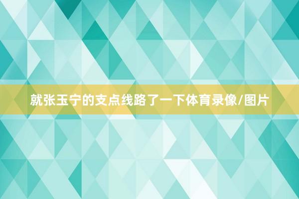 就张玉宁的支点线路了一下体育录像/图片