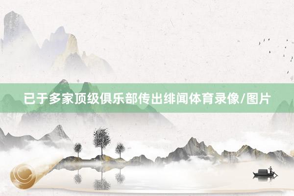 已于多家顶级俱乐部传出绯闻体育录像/图片