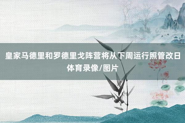 皇家马德里和罗德里戈阵营将从下周运行照管改日体育录像/图片