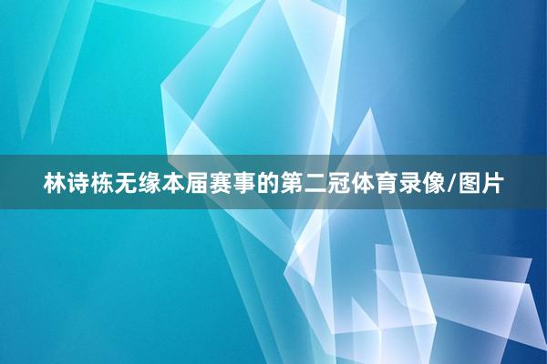 林诗栋无缘本届赛事的第二冠体育录像/图片