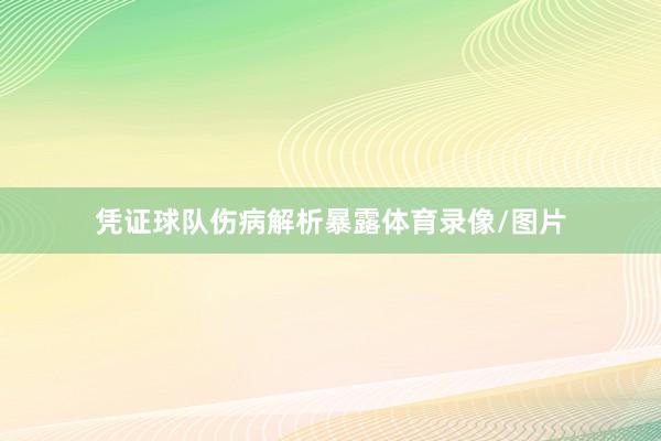 凭证球队伤病解析暴露体育录像/图片